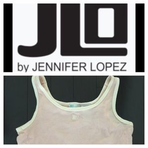 🌸 VINTAGE JLO Ribbed Crop Tank 🌸